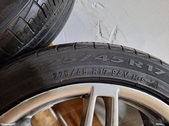 Alu kola R17 5x100 + letní pneu 225/45/17 - 5