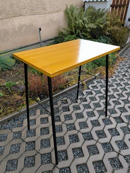 Retro industriální kovový stolek - 60 - 70. léta - 5