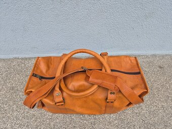 Cestovní taška DARMENDRA zn. Sajo (kozí kůže) - 5