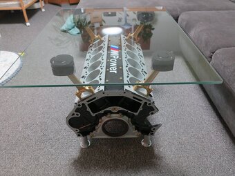 Konferenční stůl/stolek z bloku motoru V12 - 5