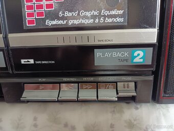 Panasonic RX CW26L radiomagnetofon retro 2 kazeťák , - 5