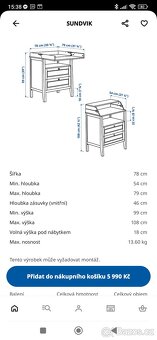 Přebalovací komoda Ikea Sundvik - 5