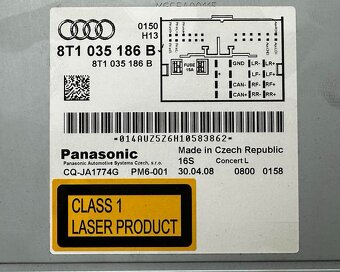Autoradio stereo 8T1035186B Audi A4 B8 8K r.v. 2009 - 5