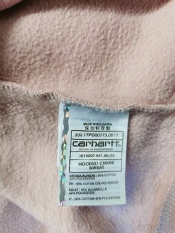 Carhartt Chase Hoodie L - pánská mikina světle růžová - 5