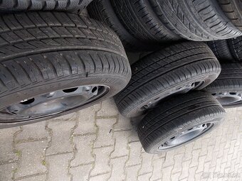 Sada 14" plech disků VW + letní pneu 185/60 R14 - 5
