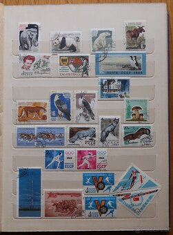 Album modrý + známky SSSR, Japonsko aj. - 5