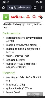Gril Weber na dřevěné uhlí/ brikety - 5