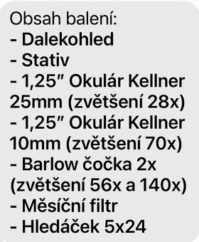 Hvězdářský dalekohled BINORUM - 5