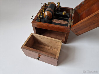 Starožitný indukční přístroj elektroléčba okolo 1900 - 5