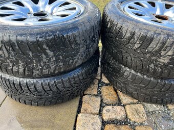 4x plechový disky 5x114 R16, zimní pneu - 5