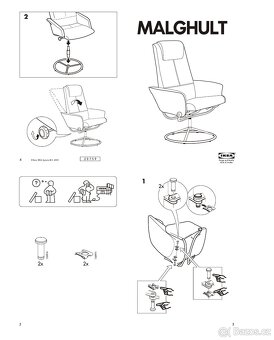 Křeslo Ikea Malghult - 5