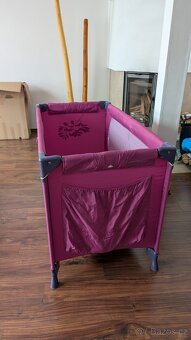 Cestovní postýlka růžová - 5