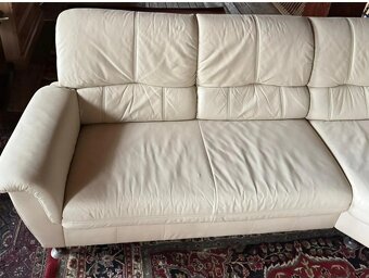 Rohová kožená sedací souprava, 3302 - 5