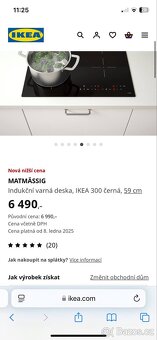 Indukční varná deska IKEA 300 černa, 59cm NOVÁ - 5