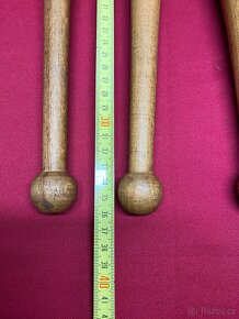 kužely sokolské kužely dřevěné staré cvičební pomůcky - 5