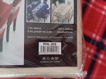 Prodám potah na židle a stůl, je to nepoužité - 5
