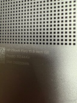 Prodám notebook HP Zbook Fury 15 G8 - 5