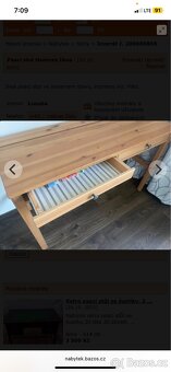 Psací stůl Hemnes ikea - 5