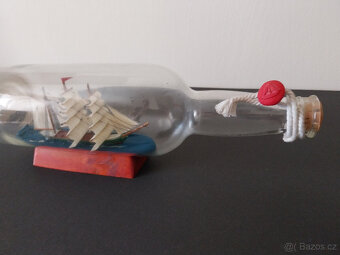 Model lodi ve skleněné lahvi, 80tá léta - 5