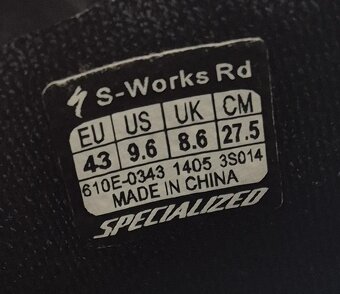 Silniční tretry Specialized S-Works Rd - 43 EU - 5