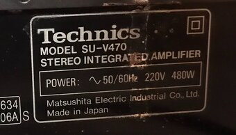 ZESILOVAČ TECHNICS SU-V470 (1986) 2x90W - 5