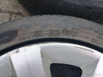 Alu disky Fiat Punto R15 + Falken 195/45 R15 78V letní - 4ks - 5
