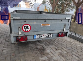Brzděný přívěs, vlek 1300kg - 5