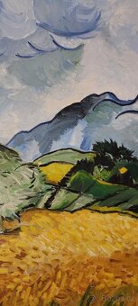 Reprodukce obrazu Wheat field with cypresses, Gogh - 5