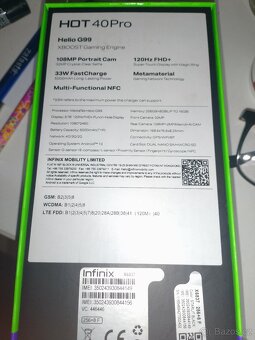 Infinix hot 40 PRO 256Gb/16GB - 5