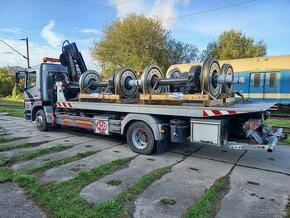 Autodoprava s hydraulickou rukou, písek, štěrk, beton - 5