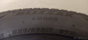 Bridgestone Blizzak LM005 225/55 R17 97H 5,5-6,5mm - 5