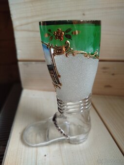 MNICHOV BOTA starožitná MALOVANÁ BOHATĚ ZDOBENÁ UPOMÍNKOVÁ - 5