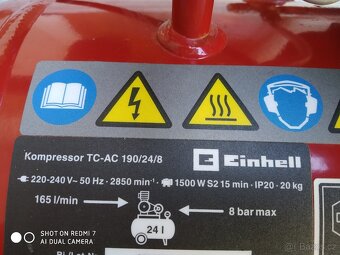 Prodám olejový Kompresor Einhell TC-AC 190/24/8 - 5