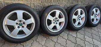 Originál alu Škoda O1 5x100 205/55 R16 - 7,5mm letní pneu - 5