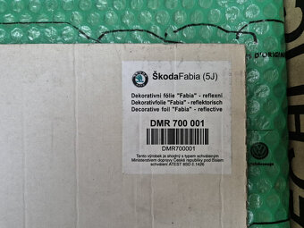 dekorativní folie s nápisem FABIA - 5