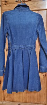 Dámské modré džínové šaty - 5