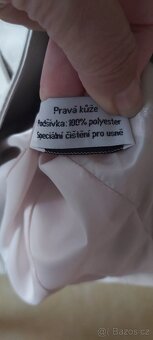 Kozena luxusní bunda s pravou kozesinou vel 42 - 5