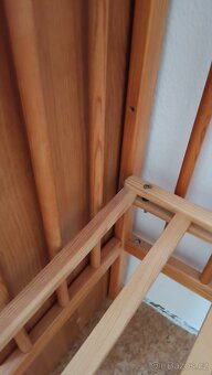 Dětská postýlka s matrací - dřevěná - 5