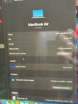 Macbook Air M1 8/256 GB Space Grey - 5