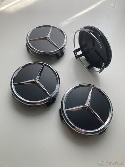 Středové pokličky Mercedes-Benz černé, hvězda - 5