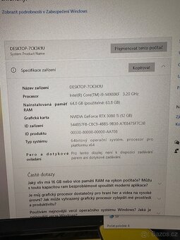 Herní Pc i9 14900kf rtx 3080ti 64gb ddr5 wifi - 5