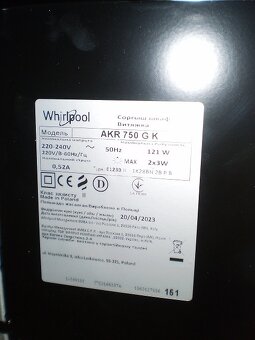 digestoř -  Výsuvný odsavač par Whirlpool AKR 750 GK - 5