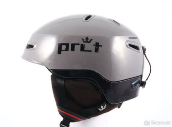 Použita lyžařská/snowboardová helma PRET EPIC, Šedá/červená - 5