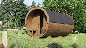 Sudová zahradní sauna smrková - 5