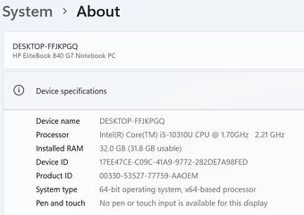 Notebook HP 840 G7 EliteBook - 5
