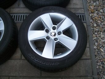 Alu kola original ŠKODA Octavia 3 16" pneu 90% - 5