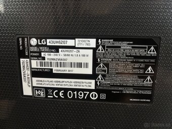 4K SMART LED Televize 43" LG 43UH6207 - 5