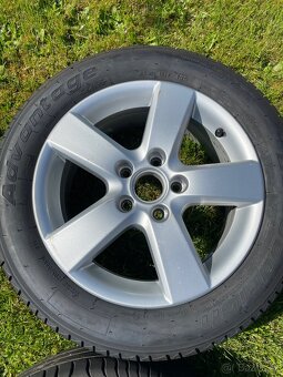 ALU letní s ada originál VW 205/55 R16 91V 5x112 jako nová - 5