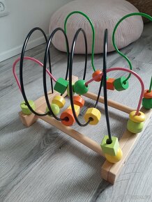 Dřevěný labyrint hlavolam pro děti ikea - 5