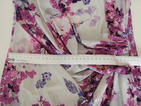 NOVÉ květované růžovo fialové šaty Dorothy Perkins vel. 42 - 5